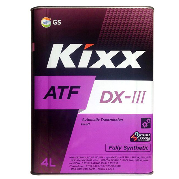 Масло трансмиссионное Kixx ATF DX-III 4л (L2509440K1) L250944TE1