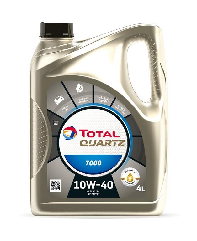 Масло моторное полусинтетическое TOTAL QUARTZ 7000 10W-40 4л RU (10200501) 10200501