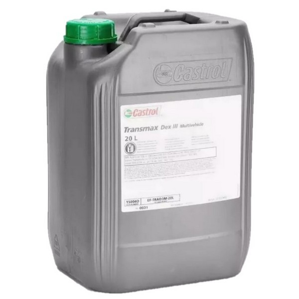 Трансмиссионное масло Castrol Transmax ATF DX III Multivehicle 20л 15D670