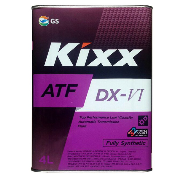 Масло трансмиссионное Kixx ATF DX-VI 4л L252444TE1