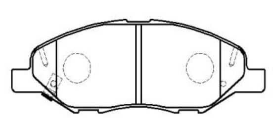 Колодки тормозные дисковые передние Nissan Tiida 1.61.81.5D 07> (старый арт. CKN-27) GK0742