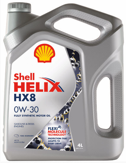 Масло моторное синтетическое Helix HX8 0W-30 4л 550050026