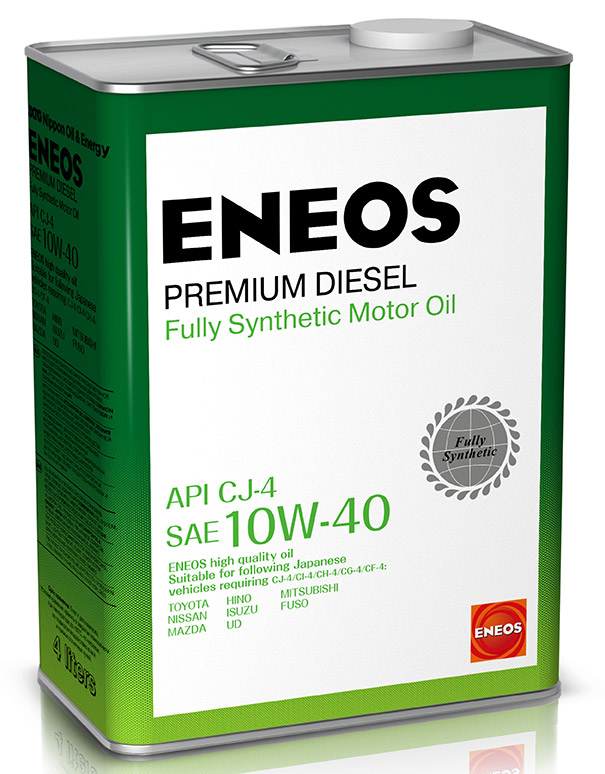 Масло моторное ENEOS Premium Diesel CJ-4 10W-40 4л 8809478943008