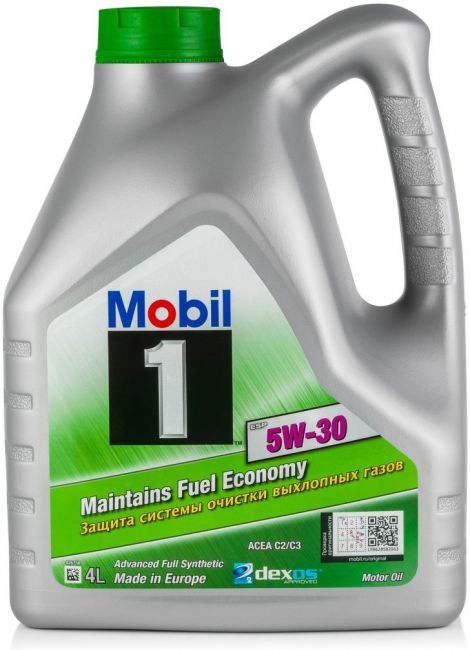 Масло моторное синтетическое Mobil 1 ESP 5W-30, 4л (154285) 154290