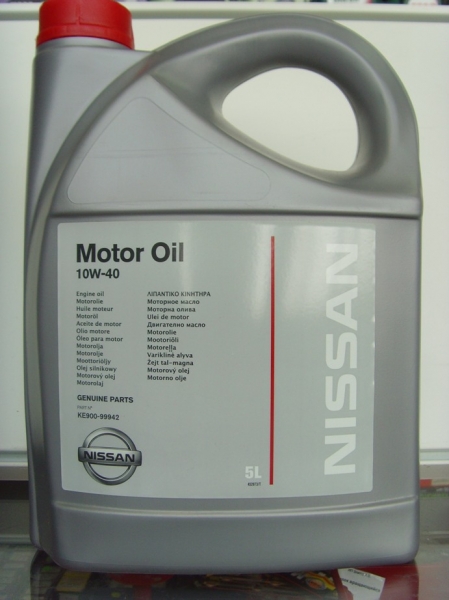 Масло моторное полусинтетическое NISSAN Motor Oil 10W-40 5л (KE900-99942) KE900-99942R