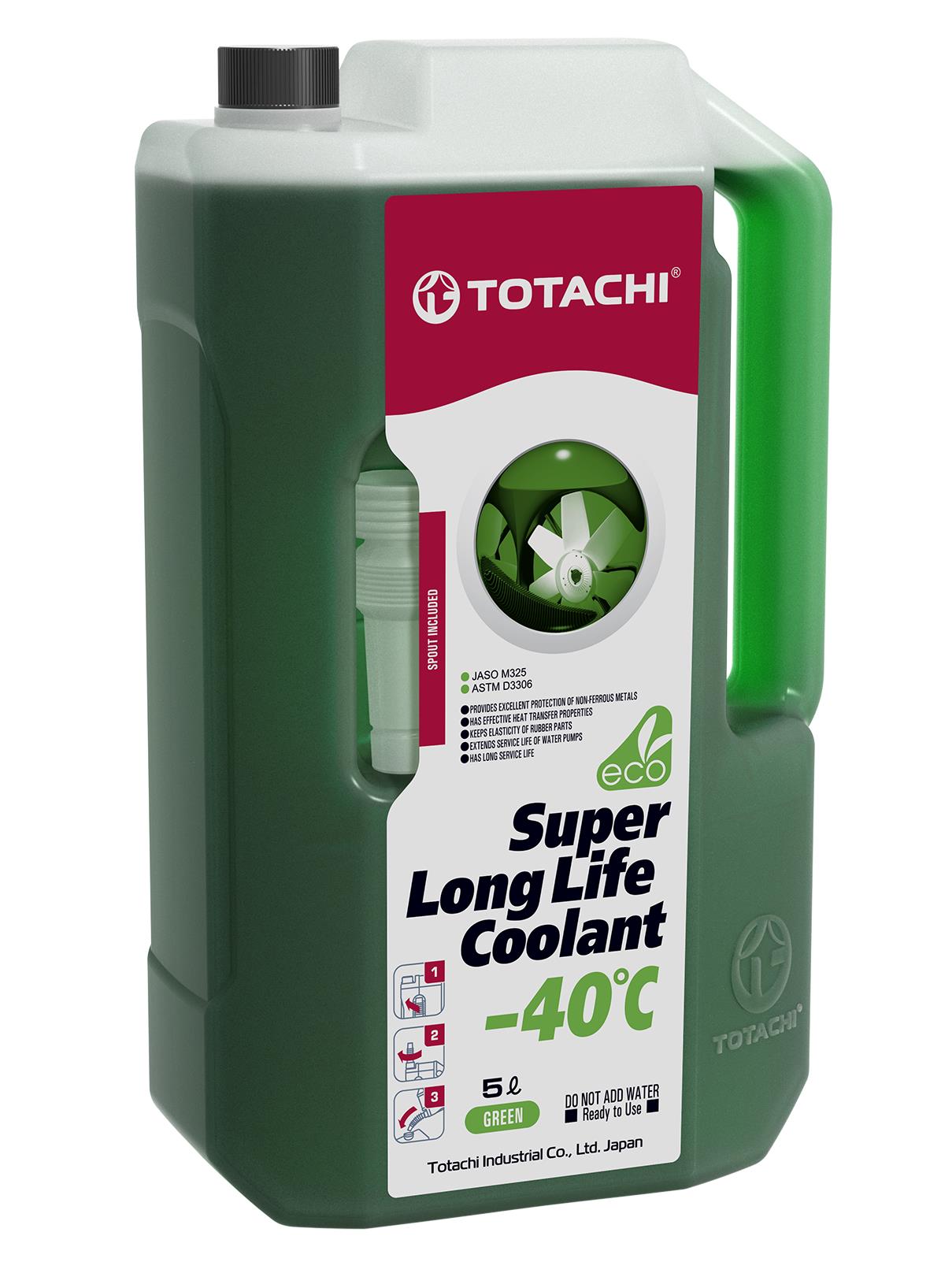 Антифриз TOTACHI SUPER LLC GREEN -40C 5л (4589904924767) 41605