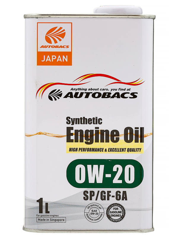 Масло моторное AUTOBACS ENGINE OIL 0W-20 SP GF-6 1л A00032423
