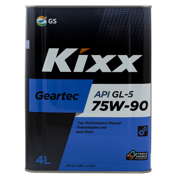 Масло трансмиссионное Kixx GEARTEC 75w-90 API GL-5 4л L296244TE1