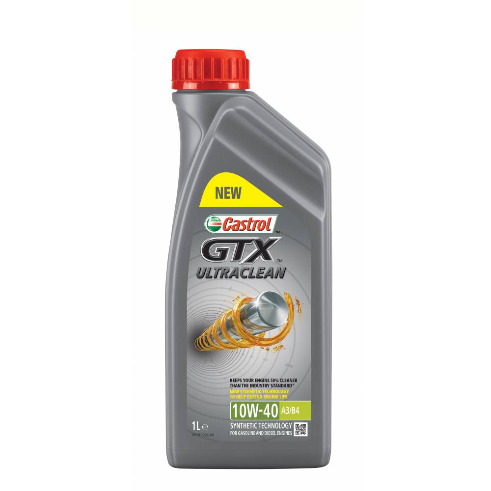 Моторное масло Castrol GTX ULTRACLEAN 10W-40 A3B4 1л 15A4DE