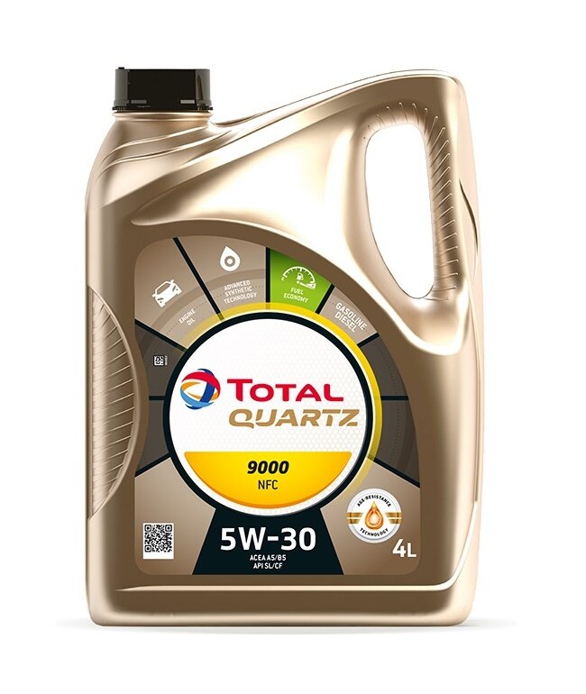 Масло моторное синтетическое TOTAL QUARTZ 9000 FUTURE NFC 5w-30 4л RU (10230501) 10990501