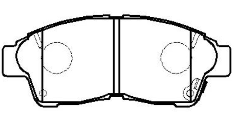 Колодки тормозные дисковые передние Toyota Carina E 93-97Camry 2.2 92-96Corolla 95-02 (нов арт GK1015) CKT-1