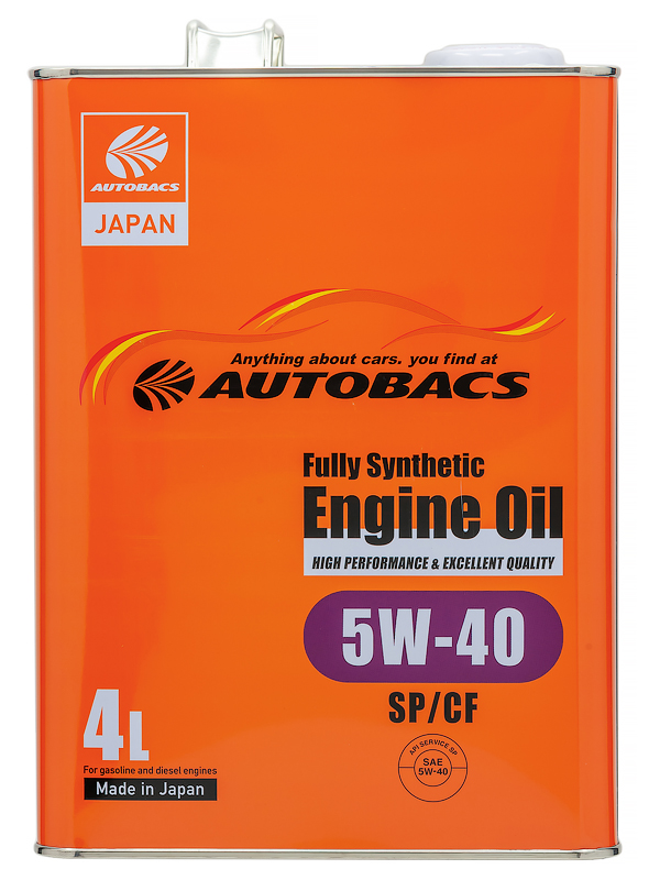 Масло моторное 5W-40 AUTOBACS ENGINE OIL API SPCF SYNTHETIC (4л х 6) A00032242