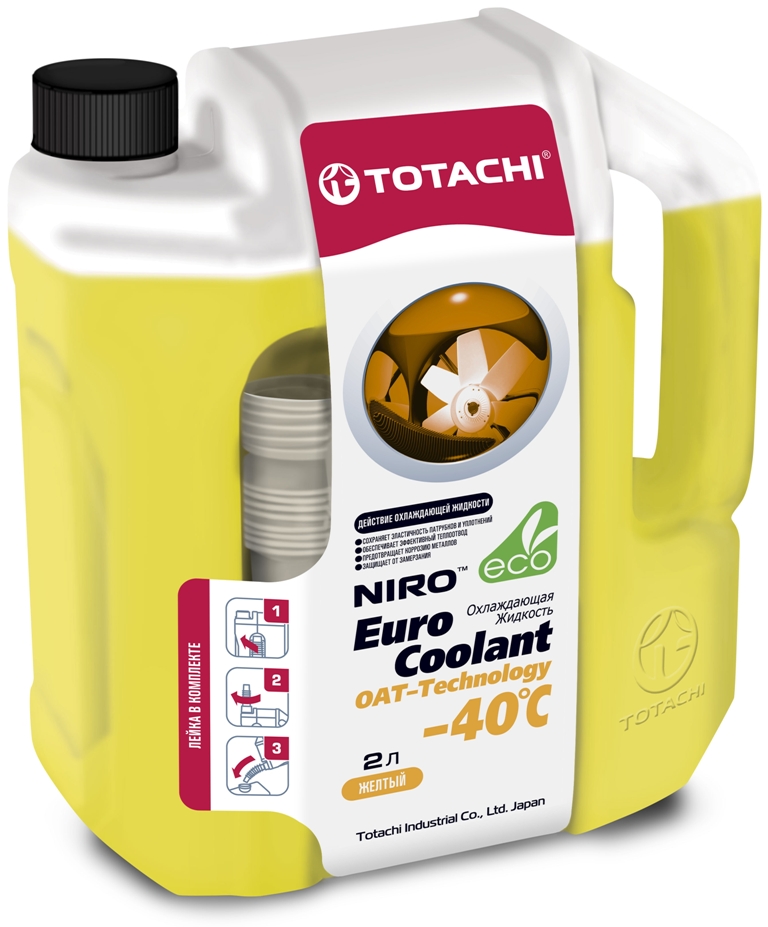 Антифриз TOTACHI NIRO EURO COOLANT OAT - Technology -40 C 2л 4589904923975