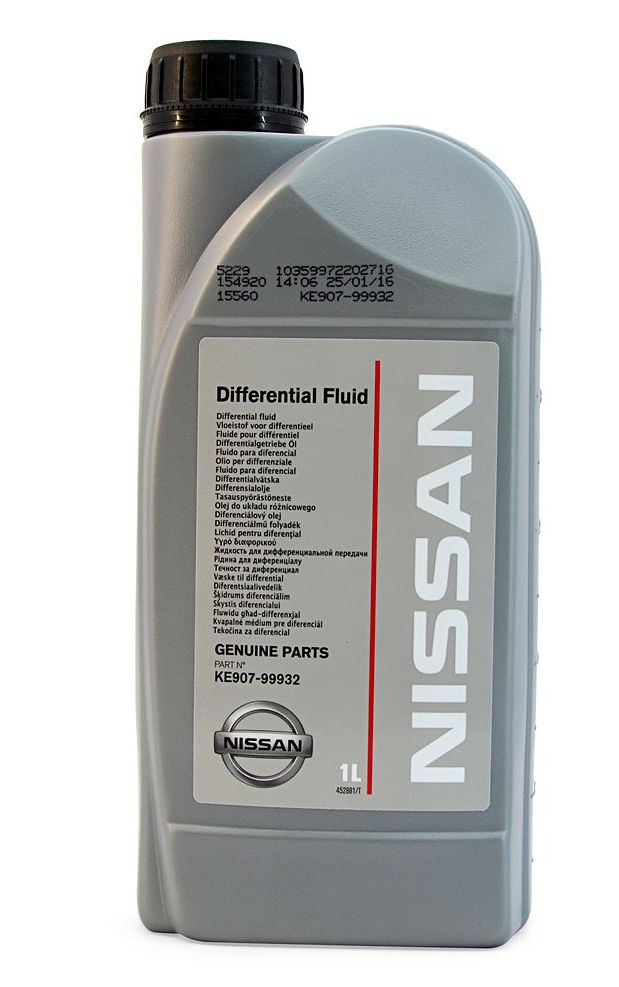 Масло трансмиссионное NISSAN Differential Oil 1л 80W-90 (KE907-99932) KE907-99932R