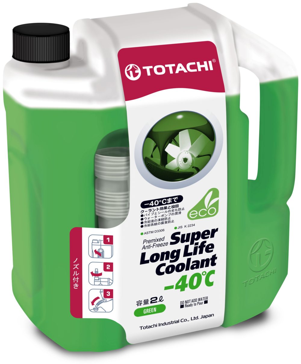 Антифриз TOTACHI SUPER LONG LIFE COOLANT GREEN -40C 2л 4589904520525 41602