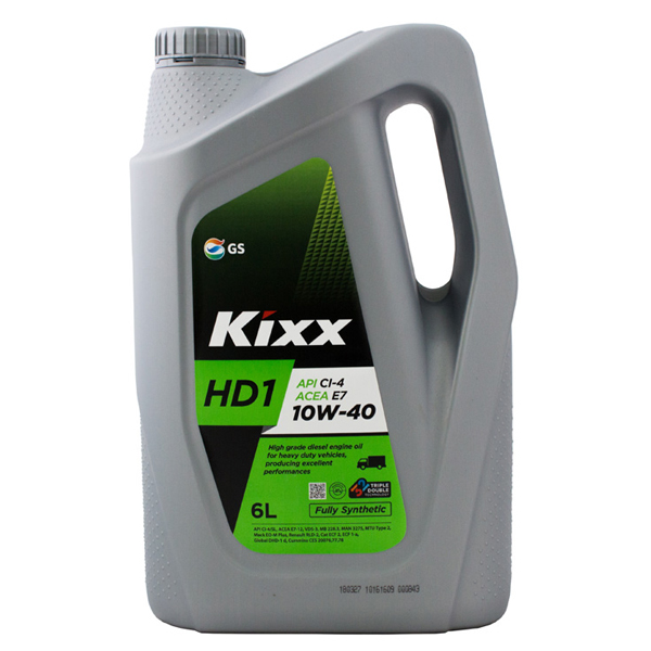 Масло моторное Kixx HD1 10w-40 API CI-4SL, ACEA E7-08B4A3-07 6л L2061360E1