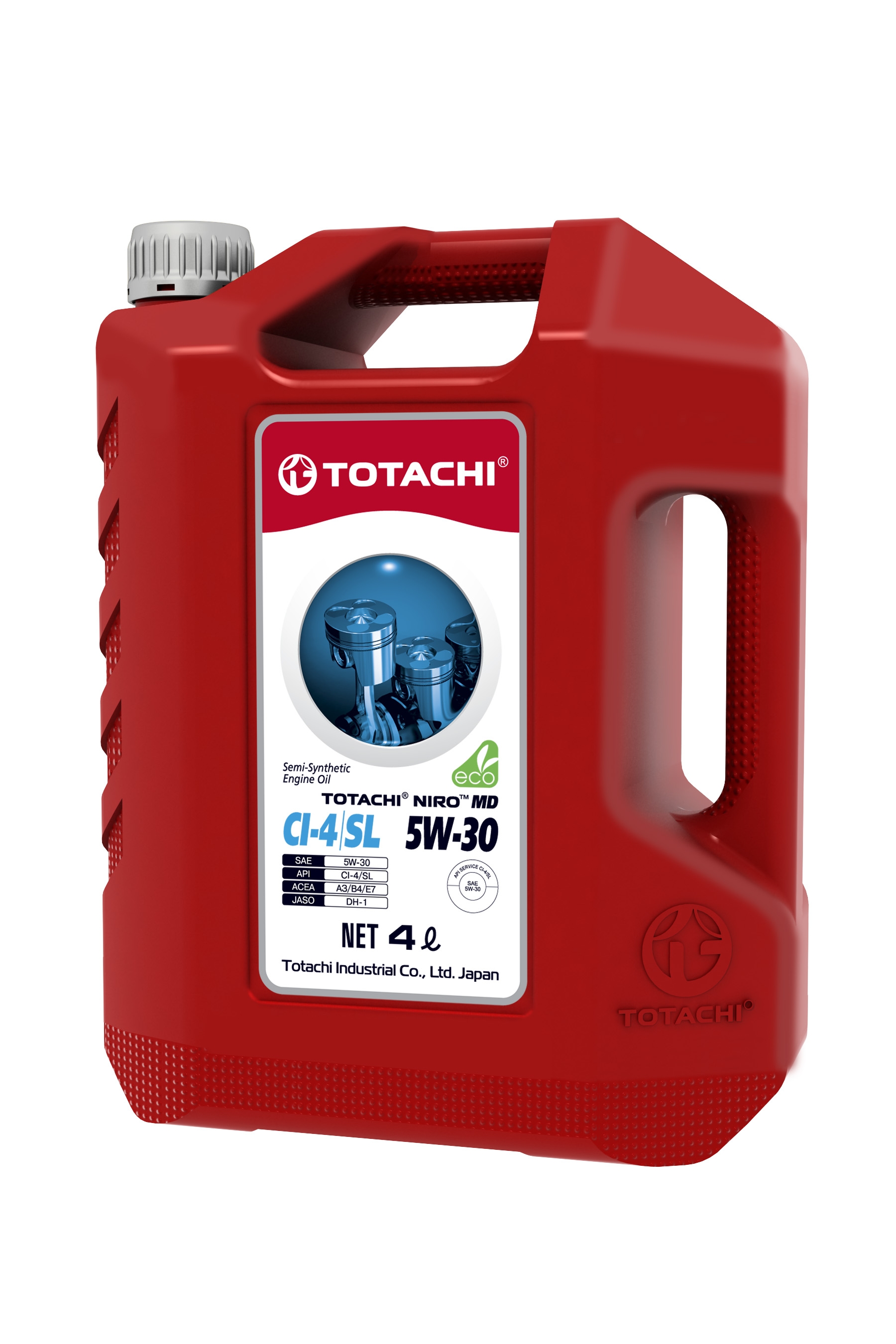 Масло TOTACHI NIRO MD Semi-Synthetic CI-4SL 5W-30 пласт. 4л (4589904927331) 18004