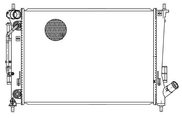 Радиатор охлождения для ам Hyundai Creta (15-) AT LRc081M0