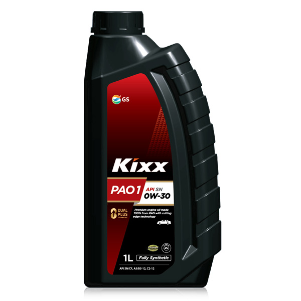Масло моторное Kixx PAO 1 0w-30 API SN, ACEA A5B5C2 1л L2081AL1E1