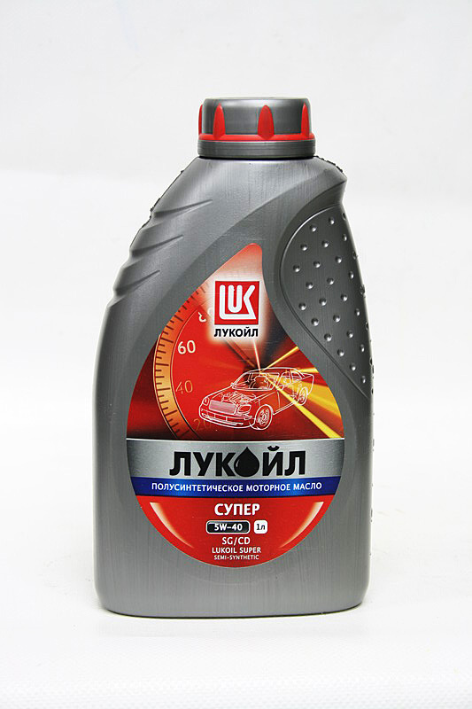Моторное масло ЛУКОЙЛ СУПЕР полусинтетическое 5W-40, API SGCD 1л 19441