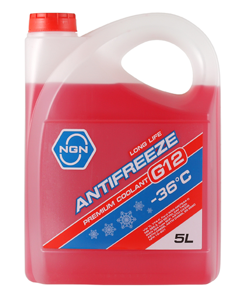 Антифриз NGN G12-36 (RED) ANTIFREEZE 5л V172485318