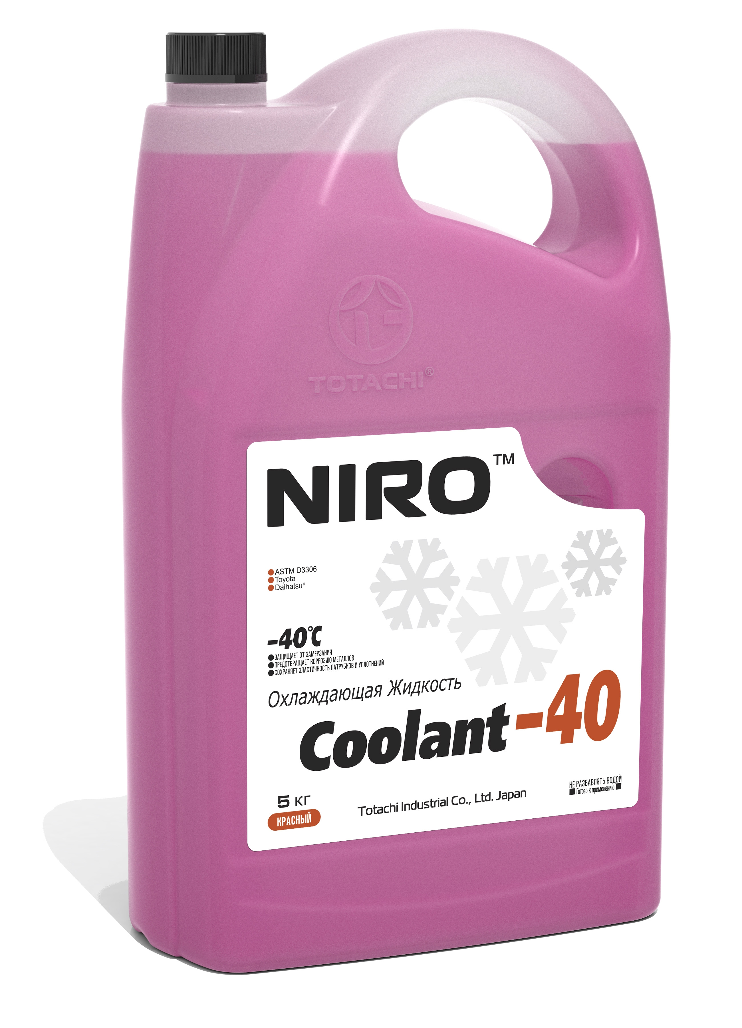 Антифриз TOTACHI NIRO Coolant Red -40C G12+ 5кг 4589904526770 43105