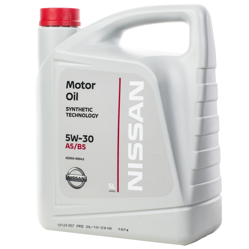 Масло моторное синтетическое NISSAN Motor Oil 5W-30 5л (KE900-99943) KE900-99943R