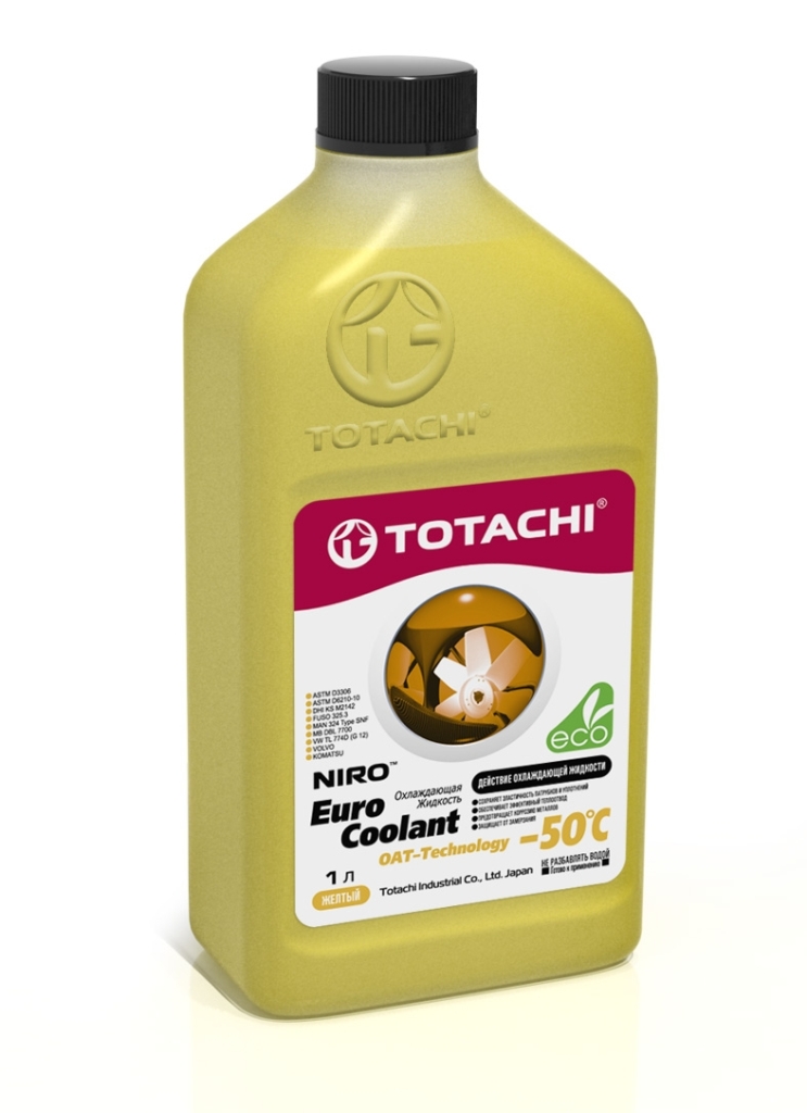 Антифриз TOTACHI NIRO EURO COOLANT OAT - Technology -50 C 1л 4589904924095