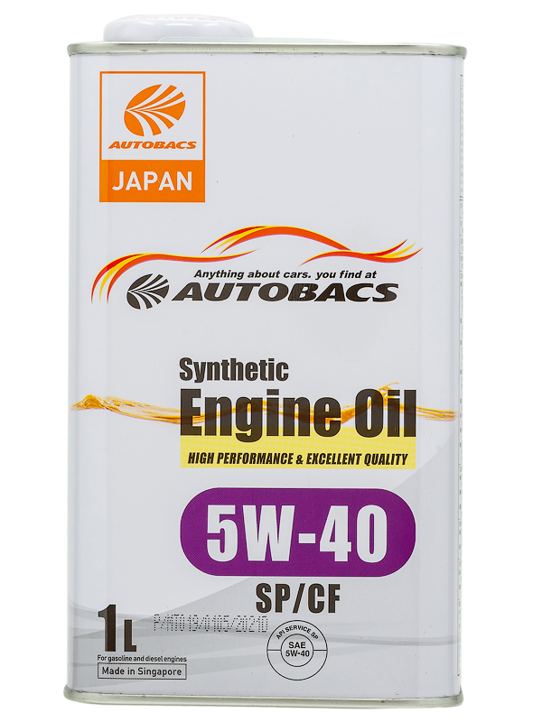 Масло моторное AUTOBACS ENGINE OIL 5W-40 SPCF 1л A00032431