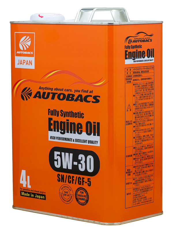 Масло моторное AUTOBACS ENGINE OIL 5W-30 SNCF GF-5 4л A01508401
