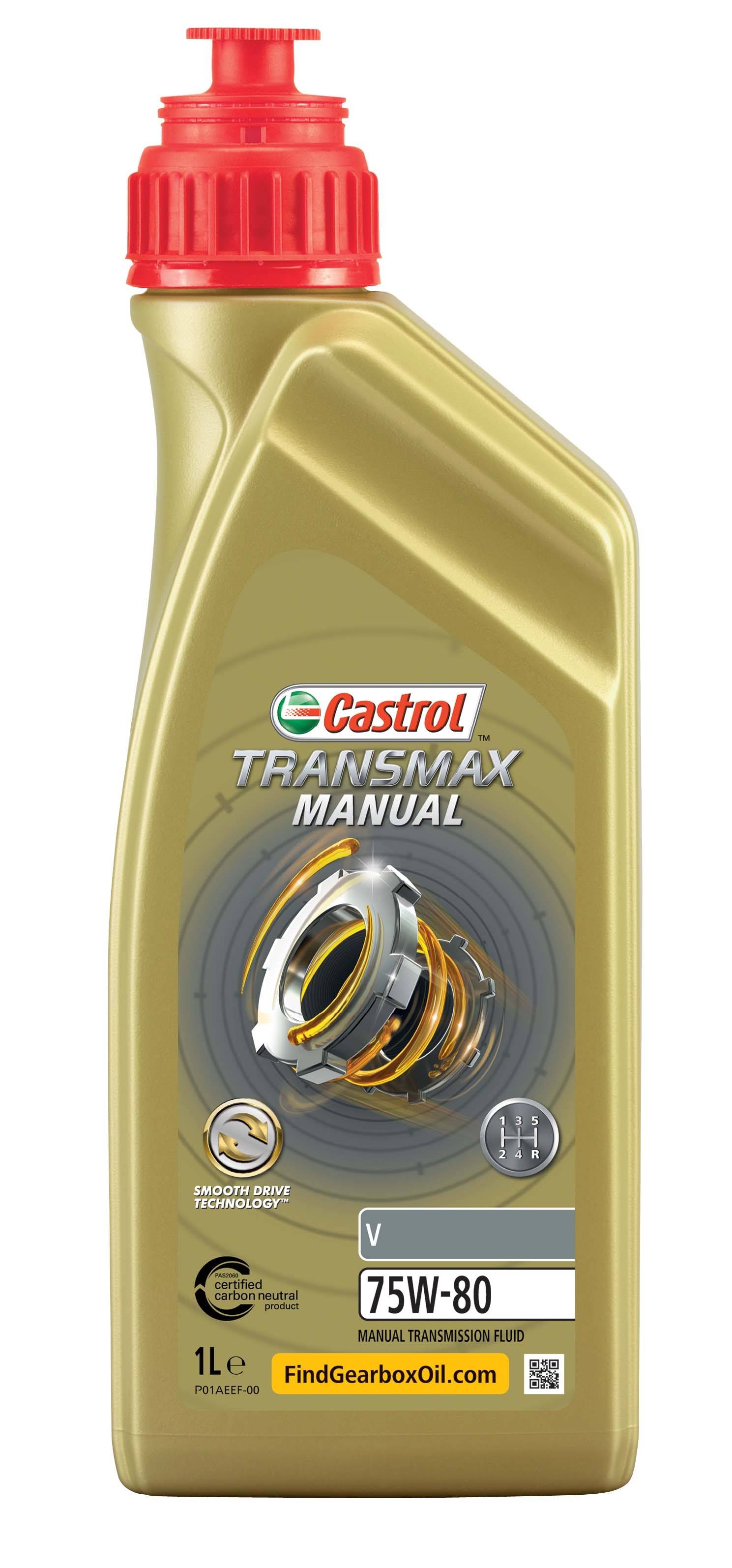 Трансмиссионное масло Castrol Transmax Manual V 75W-80 1л 15D7F9