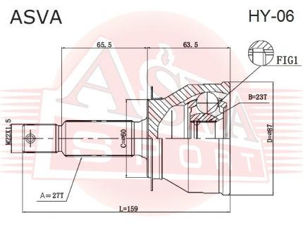 ШРУС НАРУЖНЫЙ SONATA (EF) 1999-2001 23X60X27